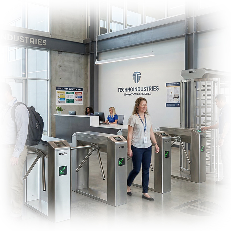 Установка турникетов на предприятии