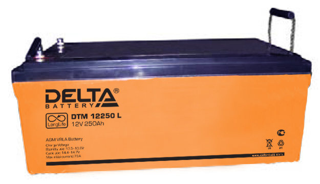 Аккумулятор Delta DTM 12250 L