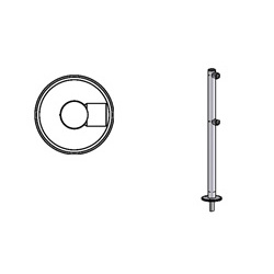 OXGARD ВЗР 1996P01 Стойка ограждения (съемная с гнездом)