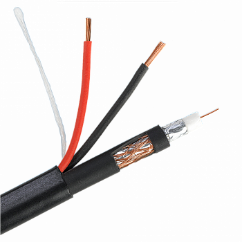 Space Technology Кабель РК 75+2х0,75 (48) PVC ВНЕШНИЙ (черный, 200м)