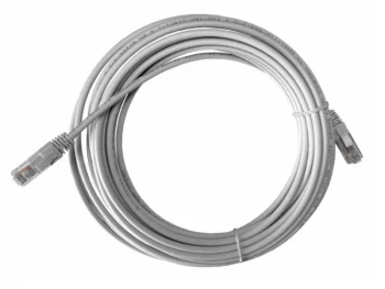 Netko Патч-корд UTP4 cat.5e, 10.0м, литой коннектор, серый, LSZH, Expert CKC