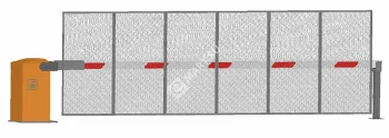 ФАНТОМ Титан F4TZ Антивандальный автоматический шлагбаум с забором