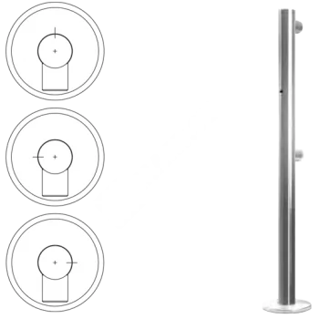 OXGARD ВЗР 1996.09.12 Стойка ограждения односторонняя с отверстием под фиксатор слева