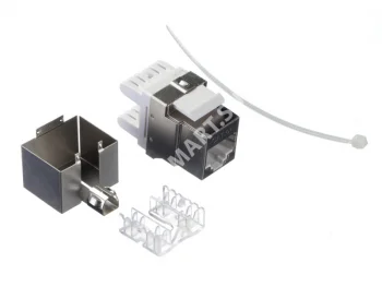 Netko Модуль Keystone экранированный, RJ45, cat.5е, 180°, под инструмент, металлик