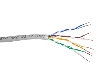 Netko Кабель UTP4 cat.5е, одножильный, 305м, Cu, Проходит Fluke тест, серый Bronze