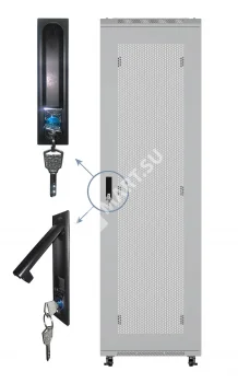 Netko Дверь для шкафа серии Expert 22U Ширина 800, металлическая с перфорацией, серая