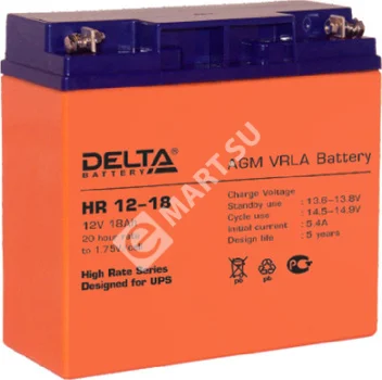 Аккумулятор Delta  HR 12-18